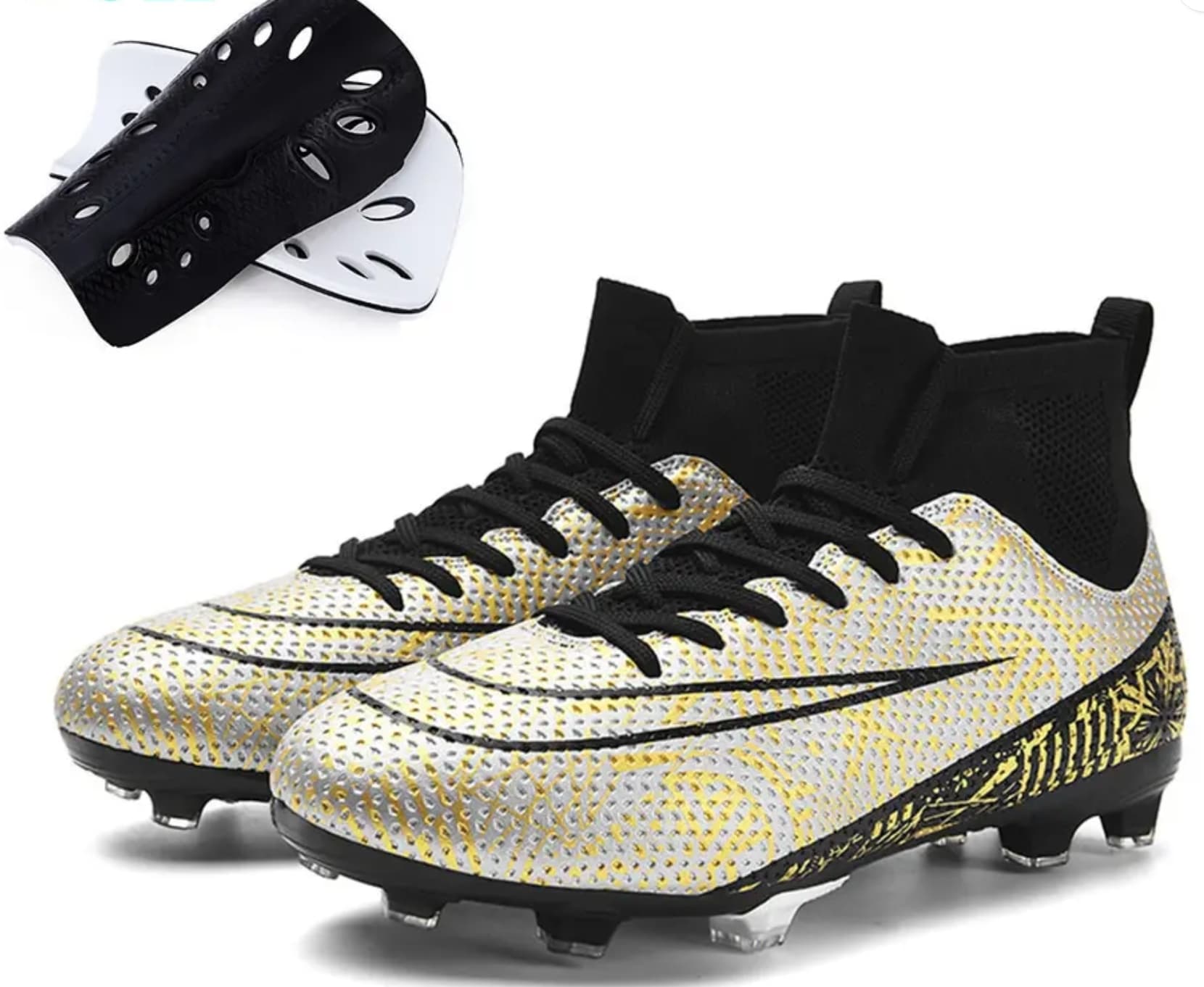 Soccer Boots + Shin Pads